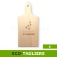tagliere in legno con frase top idea regalo per cucinare