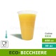 Eco-bicchiere PLA 480ml ecologico biodegradabile compostabile