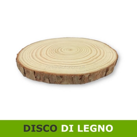 Sottopentola, base centrotavola, disco di legno 15-16-cm con corteccia