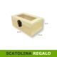 Scatolina in legno 7,5x12x5cm con finestra