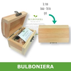 Bulboniera baule bomboniera da personalizzare e bulbi da piantare