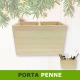 Idea regalo natale per lui, lei porta penne organizer in legno