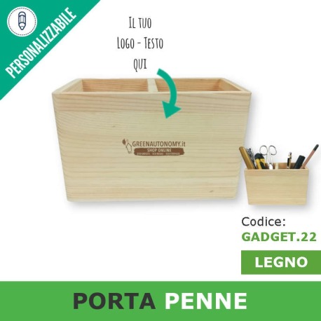 Porta penne organizer da scrivania - gadget regalo personalizzato