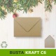 Busta in carta riciclata 114x162 mm per biglietti-cartoline auguri green