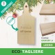 Idea regalo natale tagliere personalizzato di legno
