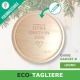 Idea regalo natale tagliere di legno tondo personalizzato