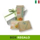 box regalo con crema mani e sapone calendula. Idea regalo ecobio