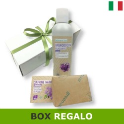 Box regalo con bagnodoccia e sapone lavanda. Cofanetto regalo per lei, lui