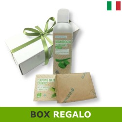 Box regalo con bagnodoccia e sapone aloe. Cofanetto regalo per lei, lui