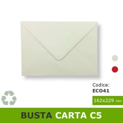 Busta in carta colorata 162x229 mm per biglietti di auguri A5 green
