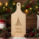 idee regalo natale tagliere legno personalizzato con testo-immagine