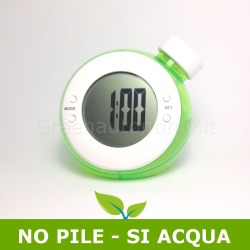 Orologio sveglia ad acqua senza pile