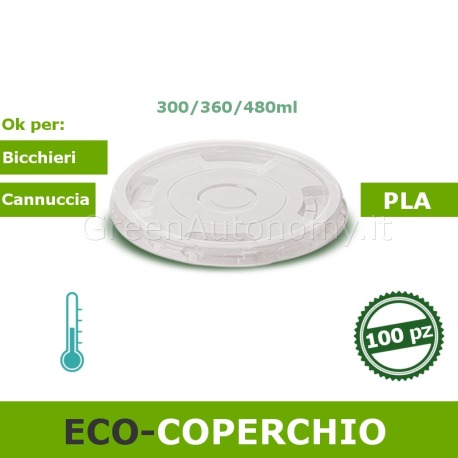 eco-Coperchio bicchiere ecologico 300-360-480ml