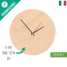 Eco-orologio di legno da parete personalizzato