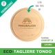 Eco-tagliere di legno tondo personalizzato per gadgets regali