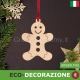 Decorazione di natale in legno uomo biscotto focaccina