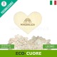Eco-cuore di legno da personalizzare senza foro