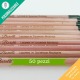 Kit 50 pezzi matita ecologica personalizzata per bomboniere laurea