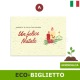 Eco-biglietto auguri di natale in carta da piantare