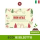 eco-biglietto auguri di natale ecosostenibile che germoglia