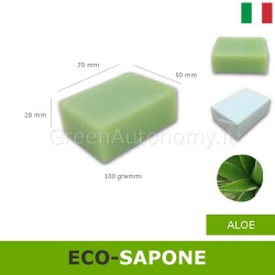 Eco-sapone naturale artigianale green 100 grammi made in Italy
