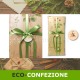 Eco-confezione regalo fatta a mano per tagliere battesimo, comunione, matrimonio