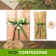 Eco-confezione regalo per tagliere battesimo, comunione, cresima, matrimonio